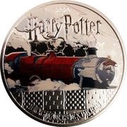 ½ Dollar Harry Potter - Hogwarts Express, Samoa, 2020 reverse image
