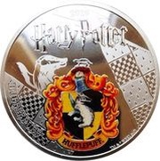 ½ Dollar Harry Potter - Hufflepuff's Crest, Samoa, 2020 reverse image