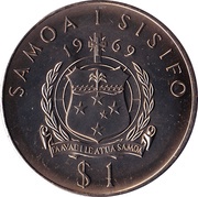1 Tala - Tanumafili II Robert Louis Stevenson obverse image