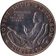 1 Tala - Tanumafili II Robert Louis Stevenson, Samoa, 1969 reverse image
