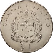 1 Tala - Tanumafili II James Cook obverse image
