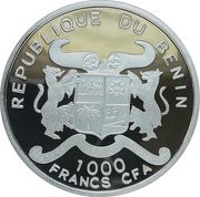 1000 Francs CFA Piliocolobus kirkii obverse image
