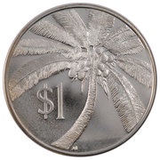 1 Tala - Tanumafili II Silver Proof issue, Samoa, 1974 reverse image