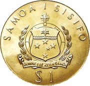 1 Tala - Tanumafili II Silver Jubilee obverse image