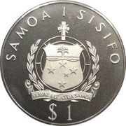1 Tala - Tanumafili II Silver Jubilee; Silver Proof issue obverse image