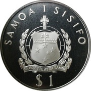 1 Tala - Tanumafili II Commonwealth Games; Silver Proof issue obverse image
