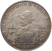 1 Tala - Tanumafili II Dr. Wilhelm Solf, Samoa, 1980 reverse image