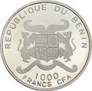 1000 Francs CFA HMS Bounty obverse image