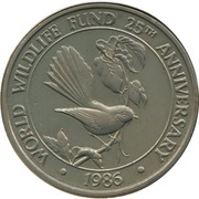 1 Tala - Tanumafili II WWF, Samoa, 1986 reverse image