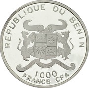 1000 Francs CFA Mayflower obverse image