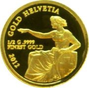 1 Tala Gold Helvetia reverse image
