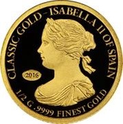 1 Tala Isabella II reverse image