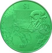 1 Tala - Elizabeth II Bicycle reverse image