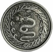 1 Tala Silver Serpent of Milan, Samoa, 2020 reverse image