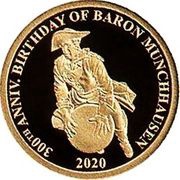 1 Dollar - Elizabeth II Baron Munchhausen, Samoa, 2020 reverse image