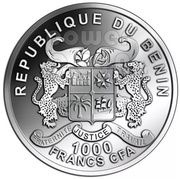 1000 Francs CFA Man in Space obverse image