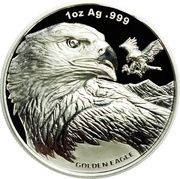 2 Dollars Golden Eagle, Samoa, 2023 reverse image