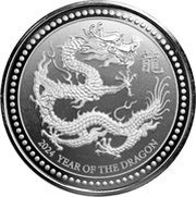2 Tala Year of the Dragon, Samoa, 2024 reverse image