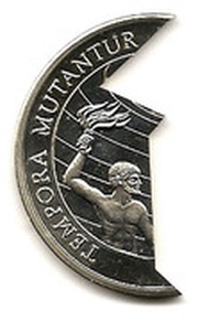 5 Tala - Tanumafili II Tempora Mutantur; Silver Proof issue reverse image
