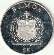5 Tala Fourth Commandment obverse image