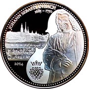 5 Tala Johann Sebastian Bach, Samoa, 2014 reverse image