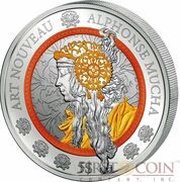 5 Tala Alphonse Mucha: "La Blonde", Samoa, 2016 reverse image