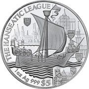 5 Dollars The Hanseatic League, Samoa, 2018 reverse image