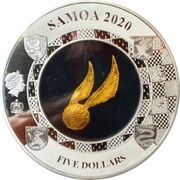 5 Dollars Harry Potter - The Golden Snitch obverse image