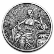5 Dollars - Elizabeth II Hera and Aquarius, Samoa, 2022 reverse image