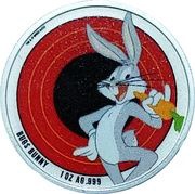 5 Dollars - Elizabeth II Bugs Bunny; Colourised, Samoa, 2022 reverse image