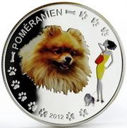 1000 Francs CFA Pomeranian Dog, Benin, 2012 reverse image