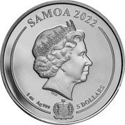 5 Dollars - Elizabeth II Daffy Duck; Colourised obverse image