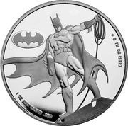 5 Dollars - Elizabeth II Posthumous; Batman, Samoa, 2023 reverse image