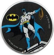 5 Dollars - Elizabeth II Posthumous; Batman; Colored version, Samoa, 2023 reverse image