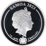 5 Dollars - Elizabeth II Posthumous; Superman, Colored obverse image