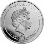 5 Dollars - Elizabeth II Posthumous; Superman obverse image