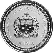 5 Tala Year of the Dragon obverse image