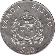 10 Tālā - Tanumafili II Captain James Cook obverse image