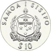 10 Tala - Tanumafili II Summer Olympics 1980 obverse image