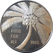 10 Tala Food For All, Samoa, 1980 reverse image