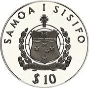 10 Tala - Tanumafili II Roosevelt; Silver Proof Issue obverse image