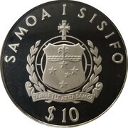 10 Tala South Pacific Games obverse image