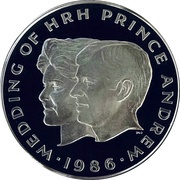 10 Tala - Tanumafili II Royal Wedding, Samoa, 1986 reverse image