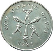 10 Tala - Tanumafili II XXIV Summer Olympics reverse image