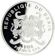 1000 Francs CFA Saint Petersburg obverse image