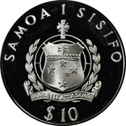 10 Tālā - Tanumafili II World Cup obverse image