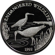 10 Tālā - Tanumafili II Endangered Wildlife, Samoa, 1992 reverse image