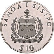 10 Tala - Tanumafili II Jubilee; Piedfort obverse image