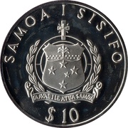 10 Tālā - Tanumafili II Gymnast obverse image
