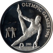 10 Tālā - Tanumafili II Gymnast, Samoa, 1993 reverse image